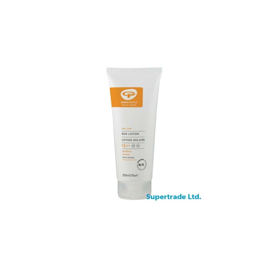 2 X Green People Edelweiss Sun Lotion with SPF15 & Tan Accelerator - 200mL