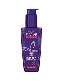 L'Oreal Paris Elvive Colour Protect Purple Anti-Brassiness Hair Oil For Highlighted Brunette, Blonde &Amp; Grey Hair 100Ml