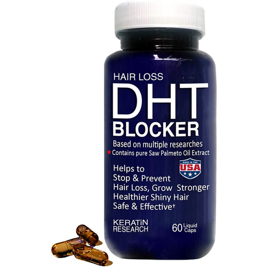 Hair Loss DHT BLOCKER Made with Organic Wild Natural Pure Saw Palmetto Oil, Prevents and Stops Hair Loss Strengthen Roots USA