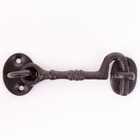 CLASSIC CAST IRON CABIN HOOK & EYE 100mm/4" Latch Catch Cottage Style Door Gate