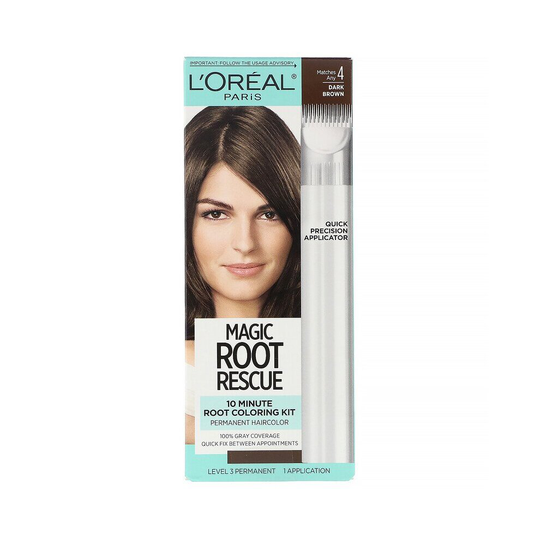 L'Oreal, Magic Root Rescue, 4 Dark Brown, 1 Application