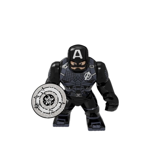 (Captain America) Marvel Superheroes Iron Man Loki Groot Building Blocks Big Figures Toys Fit Lego
