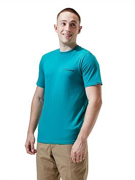 Berghaus Dolomites Mountain Short Sleeve T-Shirt - Dark Aqua