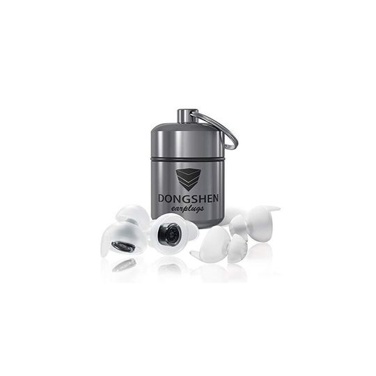DONGSHEN Ear Plugs for Sleeping Reusable & Ultra-Soft Silicone,Alarm Remains Audible,Perfect Noise Cancelling Earplugs for Sleeping,Tinnitus,Snoring