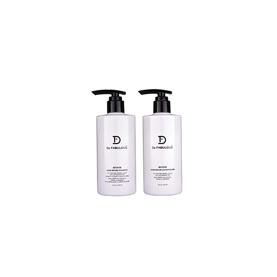 De Fabulous Shampoo and Conditioner Reviver Set Sulfate Free for Keratin Treatment 8oz