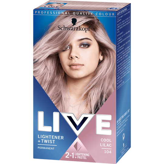 Schwarzkopf LIVE Steel Cool Lilac 104 Semi-Permanent Hair Colour