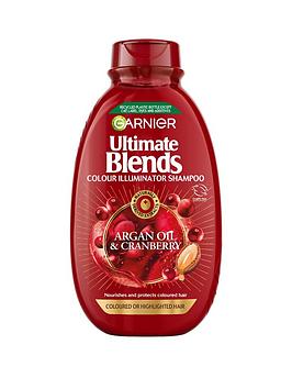 Garnier Ultimate Blends Argan &Amp; Cranberry Protecting And Illuminating Vegan Shampoo For Coloured Hair 400Ml
