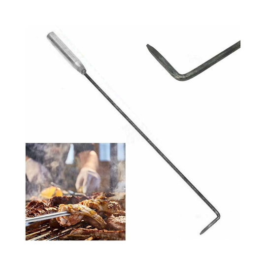 Long Open Hook Fire Pit Poker Fireside Coal Stove Fireplace Tool For Home Restaurant Outdoor Coal Stove Tools Fire Pits Tool