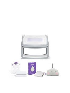 Snuz Snuzpod4 Bedside Crib Starter Bundle - Dove