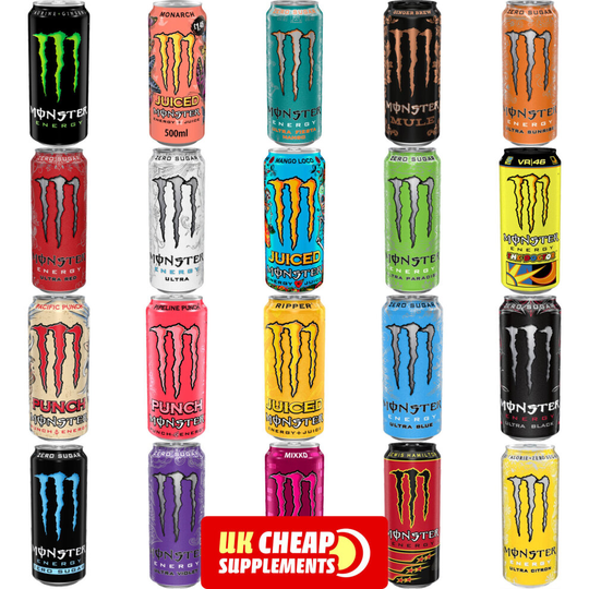 (Mango Loco, 6 Cans) Monster Energy Drink 500ml Original Zero Sugar