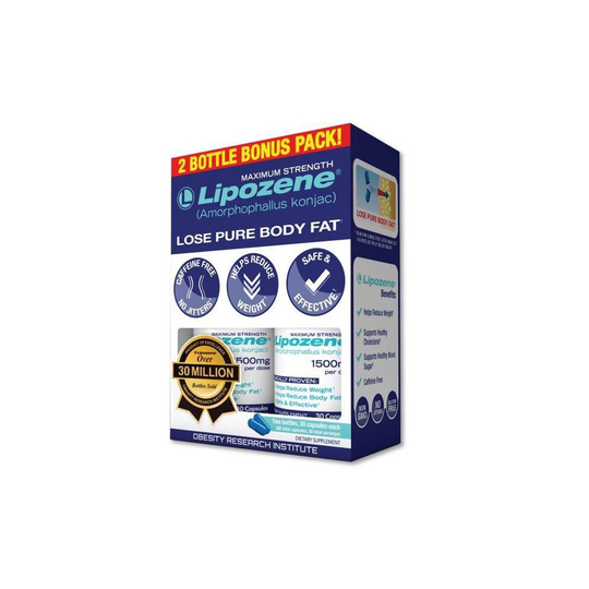 Lipozene Maximum Strength Weight Loss Supplement, 1500 mg, 60 Capsules