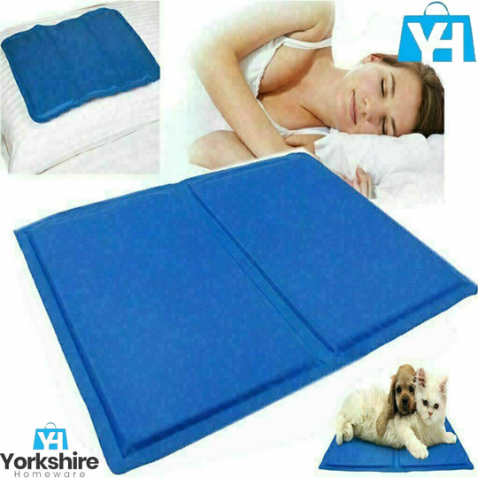 Cooling Gel Pillow Pad Comfort Sleeping Multi purpose Bed Mat Aid Body Pads