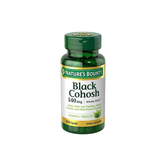 Nature's Bounty Black Cohosh Capsules, 540 Mg, 100 Ct
