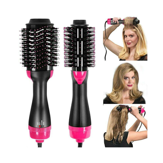 Electric Hair Dryer Hot Ait Brush Curler Roll Hair Hairdryer Comb Straightener