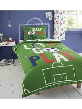 Catherine Lansfield Eat Sleep Football Duvet Cover Set - Multi
