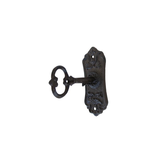 TG,LLC Treasure Gurus Cast Iron Victorian Skeleton Key in Door Lock Wall Coat Hook