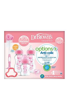 Dr Browns Options + Gift Set Pink, One Colour