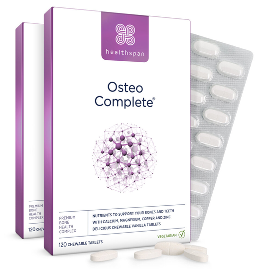 Healthspan Osteo Complete, 240 Chewable Tablets, Vanilla Flavour