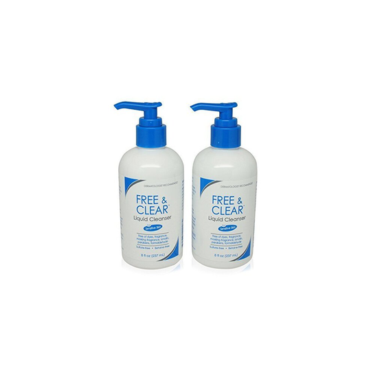 Free & clear Liquid cleanser 8 Ounces each, 16 Fl Oz, (Pack of 2)