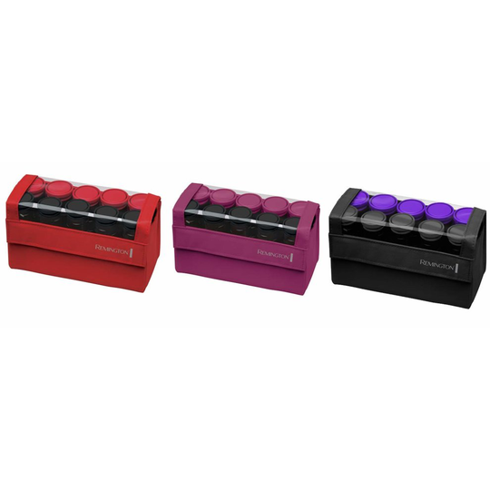 Remington H1016 Compact Ceramic Worldwide Voltage Hair Setter, Hair Rollers, 1-1 ¼ Inch, Purple/Black