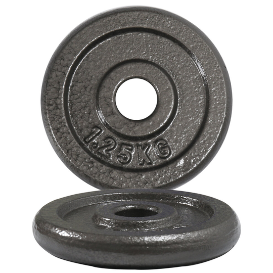 (2 x 1.25 kg) RIP X Pair Standard Weight Plates 1" Cast Iron 1.25-20KG Lift Barbell Dumbbell