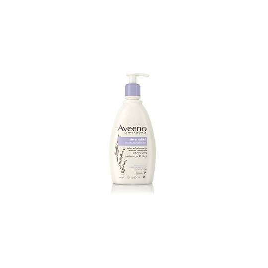 Aveeno Stress Relief Moisturizing Lotion Lavender, 12 fl oz (354 ml)