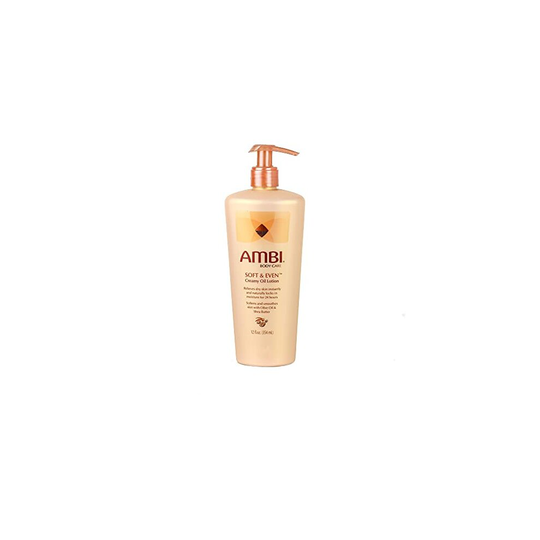 Ambi Skincare Soft & Even Creamy Oil Lotion with Olive Oil and Shea Butter | Dry Skin Instant Itch Relief | Fa