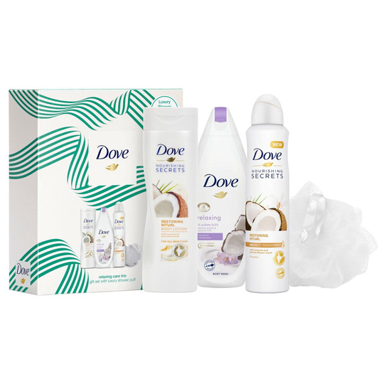 (Buy 2) Dove Relaxing Care Gift Set, Shower Gel & Deodorant, Present For Women & Mums