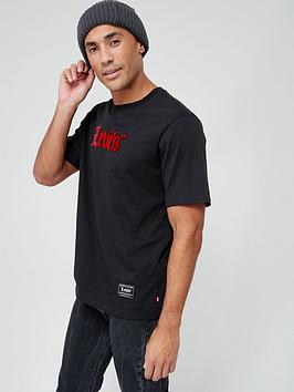 Levi's Relaxed Fit Logo T-Shirt - Black, Black, Size S, Men