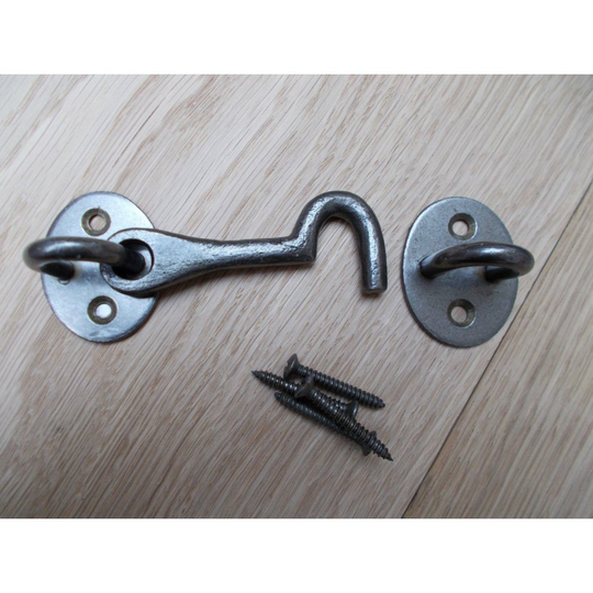 3" Plain Cast Iron Cabin Hook Antique iron