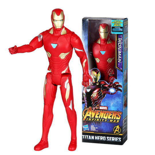 (#5:Iron Man) Avengers Titan Hero Series 12" Thanos Iron Spiderman Hulk Thor Action Figures