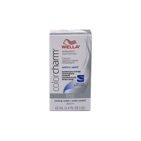 (050 Cooling Voilet) Wella Color Charm Liquid Hair Toner 42ml ( T10, T11, T14, T15, T18, T27, T35, BP, 042, 050)
