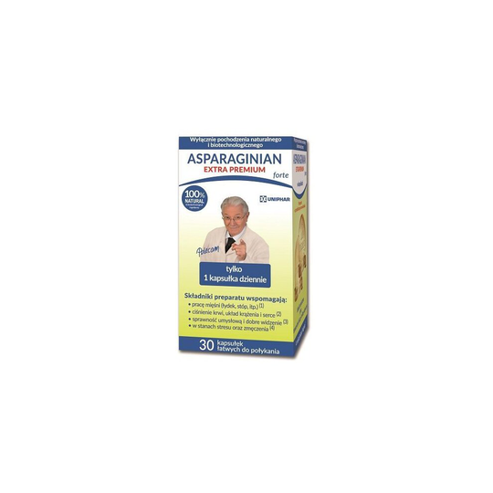 Asparaginian Extra Premium Forte, 30 kapsułek