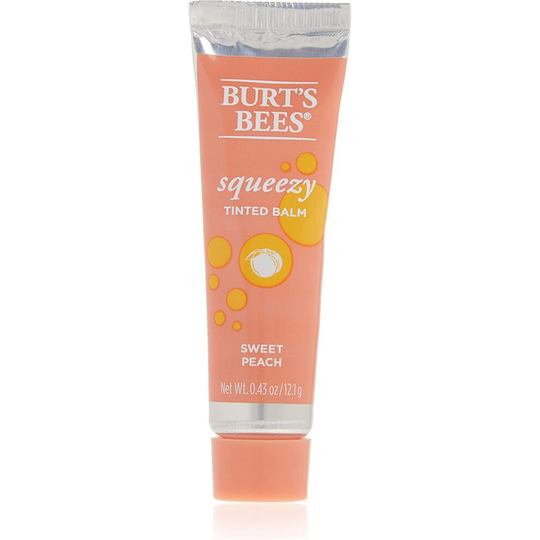 Burts Bees Squeezy Tinted Lip Balm 12g Sweet Peach