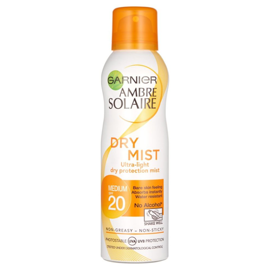 Ambre Solaire Dry Mist Sun Cream Spray SPF20 200ml