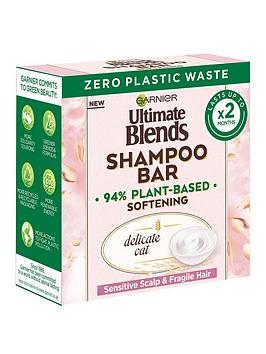 Garnier Ultimate Blends Delicate Oat Softening Shampoo Bar For Sensitive Scalp &Amp; Fragile Hair 60G