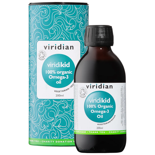 Viridian ViridiKid 100% Organic Omega-3 Oil, 200ml