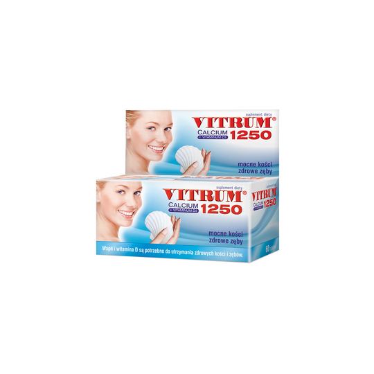Vitrum Calcium 1250 + Vitamina D3, 60 tabletek