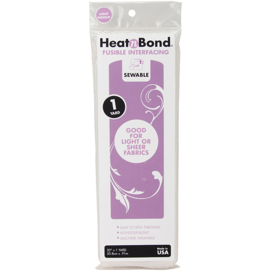 HeatnBond Lightweight Iron-On Fusible Interfacing-20"X36" -3336