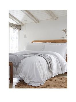 Appletree Loft Cassia Frill 100% Cotton Duvet Cover