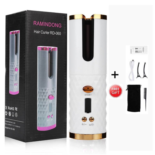 (White) Led Display Temperature Adjustable Styling Tool Hair Device