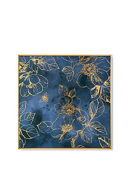 Art For The Home Golden Blooms Framed Canvas