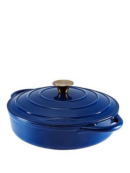 Tower Barbary &Amp; Oak 28 Cm Shallow Casserole Dish - Blue