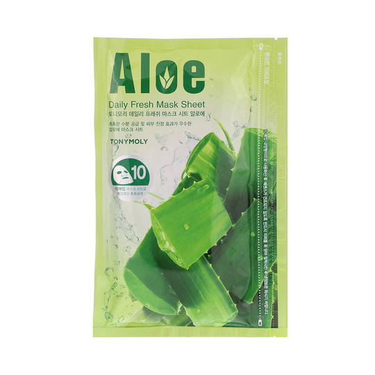 Tony Moly, Daily Fresh Mask Sheet, Aloe, 10 Sheets, 10 oz (150 g)