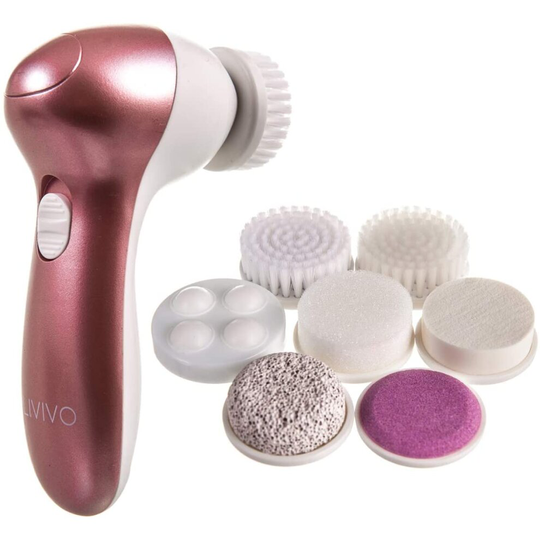 7 IN 1 ELECTRIC FACIAL FACE SONIC SPA CLEANSING BRUSH SKIN BEAUTY CARE