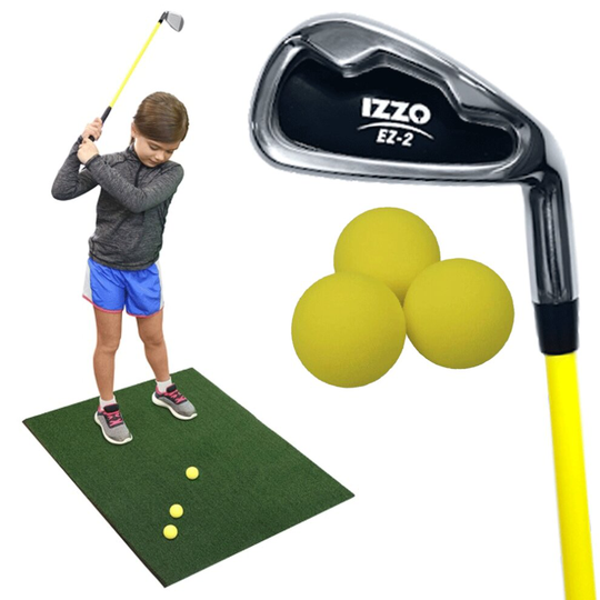 IZZO EZ2 JUNIOR GOLF STARTER SET / 7 IRON & GOLF BALLS / AGE 5/8 JUNIOR GOLF SET