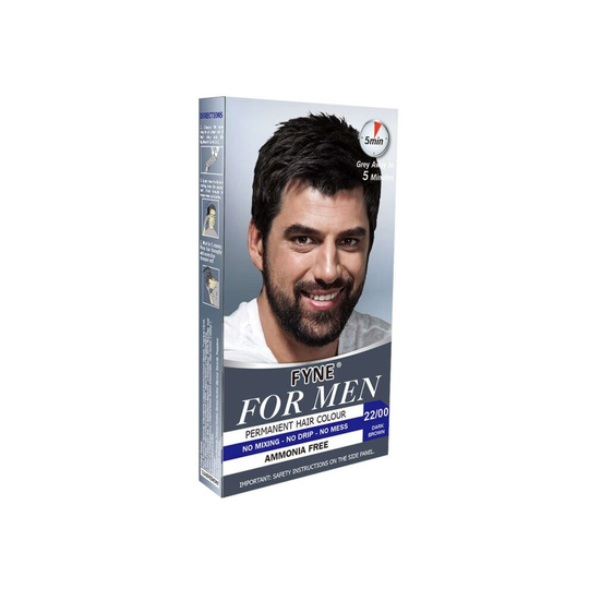 Fyne Black Men Hair Dye - Dark Brown by Fine lines