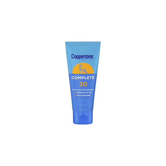 coppertone cOMPLETE SPF 30 Sunscreen Lotion, Lightweight, Moisturizing Sunscreen, Water Resistant Body Sunscre