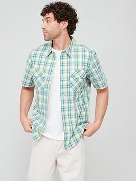 Levi's Short Sleeve Relaxed Fit Western Shirt - Multi, Multi, Size M, Men