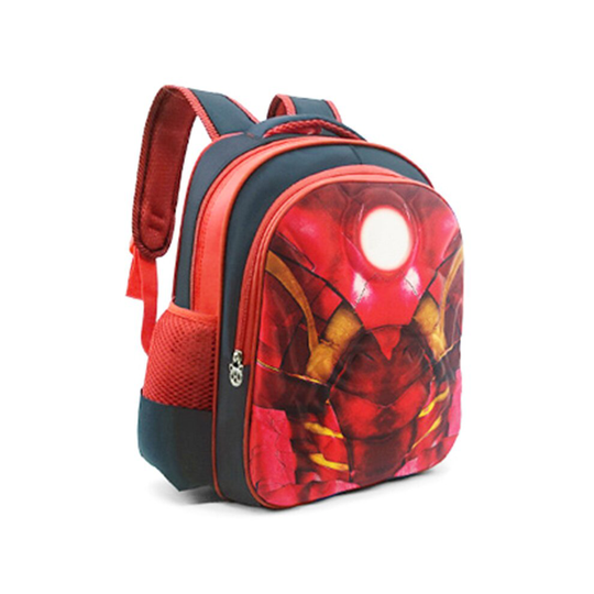 (Iron Man, 36*30*15cm) Marvel Avengers Titan Hero Series Kids Waterproof Cartoon Backpack Student School Bag